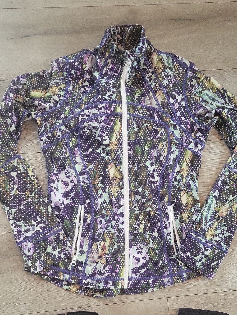 Lululemon Purple Floral Zip-Front Women's Jacket l 3 Item Bundle